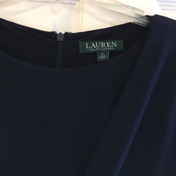 Ralph Lauren Long Sleeve Assymetrical Front Sheath, NWT - Picture 2 of 4